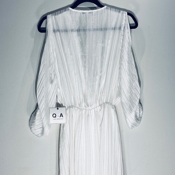 White Maxi Cold Shoulder Dress**Small $189 - Picture 6 of 7